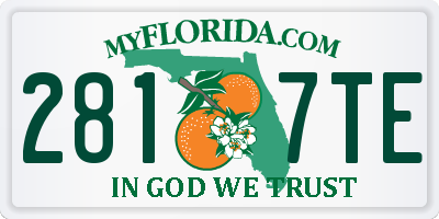FL license plate 2817TE