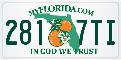 FL license plate 2817TI