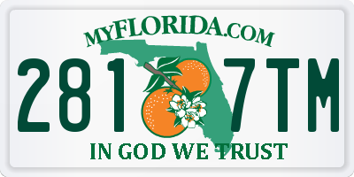 FL license plate 2817TM