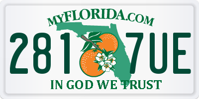 FL license plate 2817UE