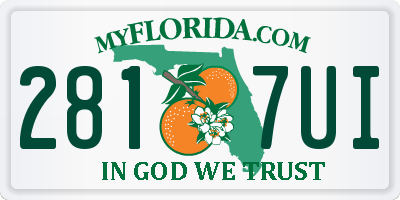 FL license plate 2817UI