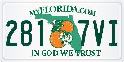 FL license plate 2817VI