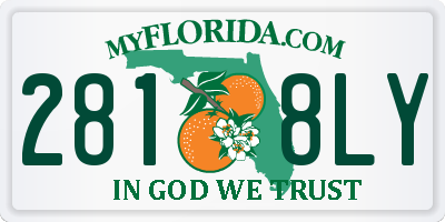 FL license plate 2818LY