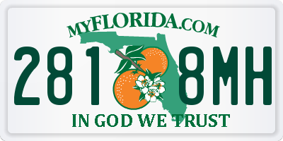 FL license plate 2818MH