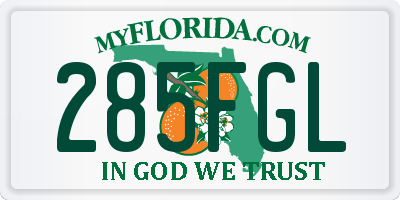 FL license plate 285FGL