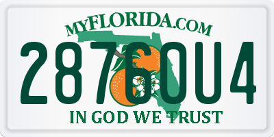 FL license plate 28760U4