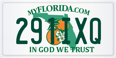 FL license plate 291IXQ