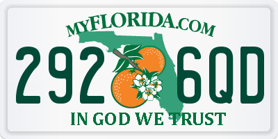 FL license plate 2926QD