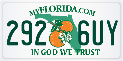 FL license plate 2926UY