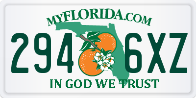 FL license plate 2946XZ