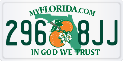 FL license plate 2968JJ