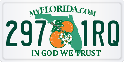 FL license plate 2971RQ
