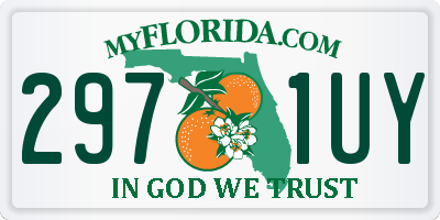 FL license plate 2971UY
