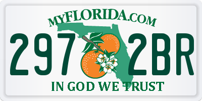 FL license plate 2972BR