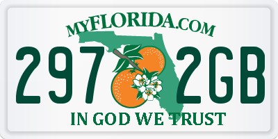 FL license plate 2972GB