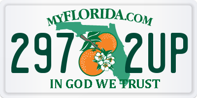 FL license plate 2972UP