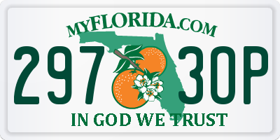 FL license plate 2973OP