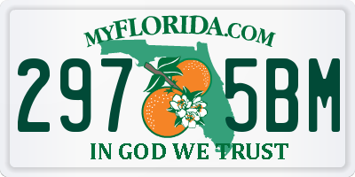 FL license plate 2975BM