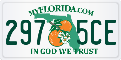 FL license plate 2975CE