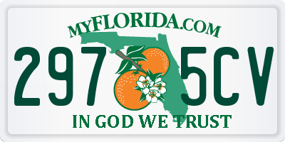 FL license plate 2975CV