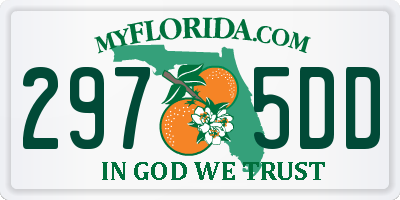 FL license plate 2975DD