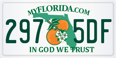 FL license plate 2975DF