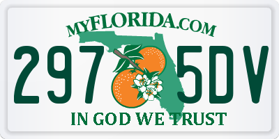 FL license plate 2975DV