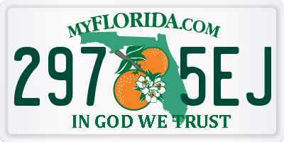 FL license plate 2975EJ
