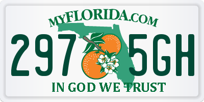 FL license plate 2975GH