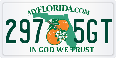 FL license plate 2975GT
