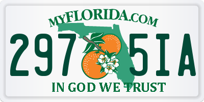 FL license plate 2975IA