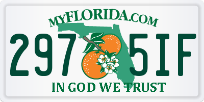 FL license plate 2975IF