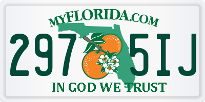 FL license plate 2975IJ