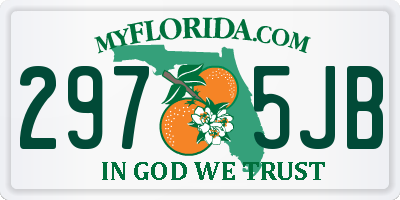FL license plate 2975JB