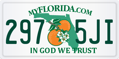 FL license plate 2975JI