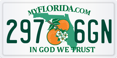 FL license plate 2976GN