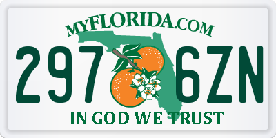FL license plate 2976ZN