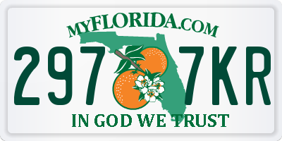FL license plate 2977KR