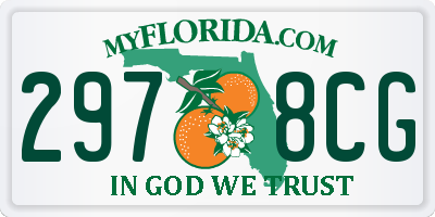 FL license plate 2978CG