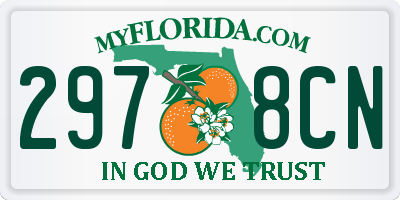 FL license plate 2978CN