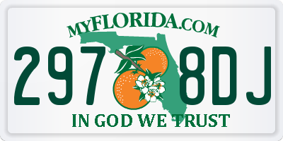 FL license plate 2978DJ