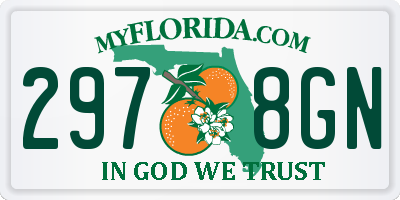 FL license plate 2978GN