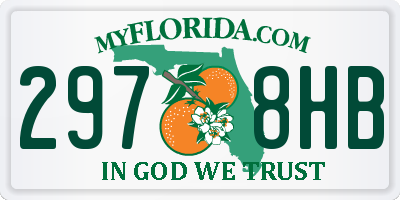 FL license plate 2978HB