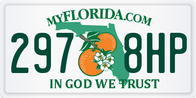 FL license plate 2978HP