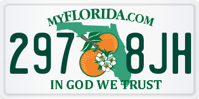 FL license plate 2978JH