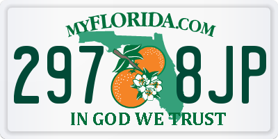FL license plate 2978JP