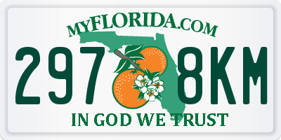 FL license plate 2978KM