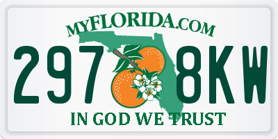 FL license plate 2978KW