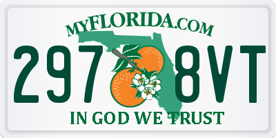 FL license plate 2978VT