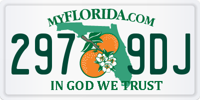 FL license plate 2979DJ